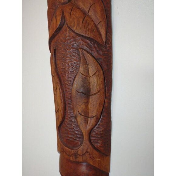 Wooden African Mask Decor Antique Decorative Large Good Blessings - Picture 13 of 16